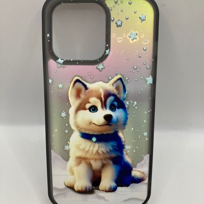 Чохол WAVE Snowy animals Matte Gradient (Nprint) iPhone 13 Pro (dog (black)) 1327 1327* 1327 Чехол