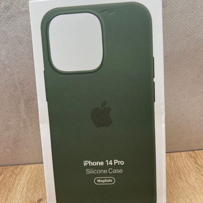 Silicone Case with Animation & MagSafe iPhone 14 Pro (1:1 original), Olive Чехол