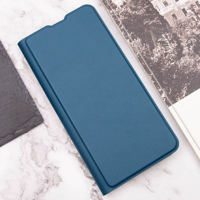 Шкіряний чохол книжка GETMAN Elegant (PU) для Xiaomi Redmi Note 12 4G (Синій) 64163 Чехол