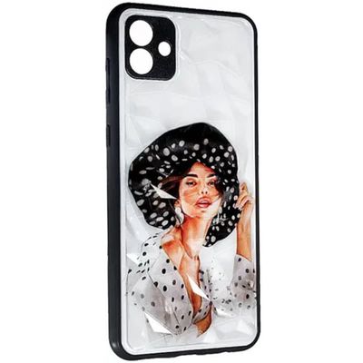 TPU+PC чехол Prisma Ladies для Samsung Galaxy A04 (Girl in a hat) 58230 58230* Чехол
