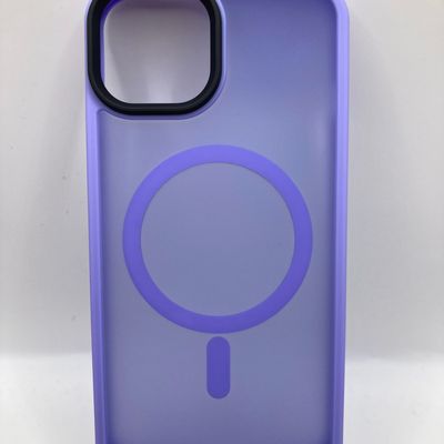 TPU+PC чохол Metal Buttons with MagSafe Colorful для Apple iPhone 13 (6.1) (Бузковий) 64996 64996* Чехол