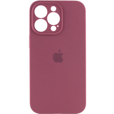 Чохол Silicone Case Full Camera Protective (AA) для Apple iPhone 13 Pro Max (6.7) (Бордовий / Plum) 50658 50658* Чехол
