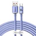 Кабель Crystal Shine Series Type-C 100W (2m) (purple) 35105 Baseus