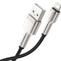 Кабель  Cafule Metal Lightning 2.4A (0,25m) (black) 33077 Baseus