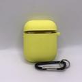 Силіконовий футляр з мікрофіброю для навушників Airpods 1/2 (Жовтий / Bright Yellow) 39442 39442* Чохли на навушники