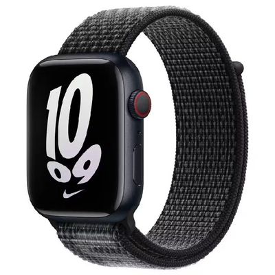 Ремінець Nylon для Apple Watch 38/40/41/42mm(ser.10) (Чорний / Black) 00039057