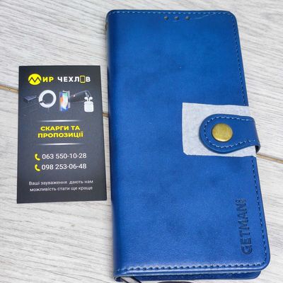 Шкіряний чохол книжка GETMAN Gallant (PU) для Samsung Galaxy A33 5G (Синій) 54589 54589* Чехол
