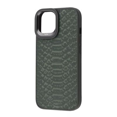 Чохол Kajsa Snake Pattern iPhone 15 (olive) 52338 52338* 52338 Чехол