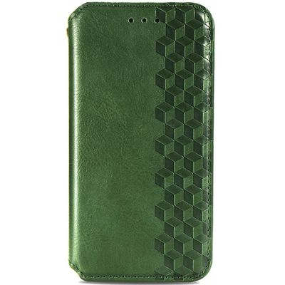 Шкіряний чохол книжка GETMAN Cubic (PU) для Xiaomi Poco X5 Pro 5G / Redmi Note 12 Pro 5G (Зелений) 63408 63408 Чехол