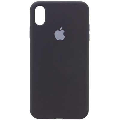 Чохол Silicone Case Full Protective (AA) для Apple iPhone X / XS (5.8) (Чорний / Black) 00032029 Чехол