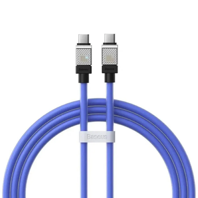 Кабель  CoolPlay Series Fast Charging Type-C to Type-C 100W (1m) (blue) 48426 Baseus