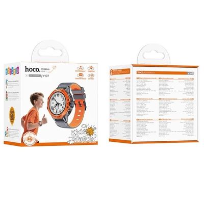 Дитячий cмарт-годинник  Y107 4G with call function (Orange) 00082825 Hoco