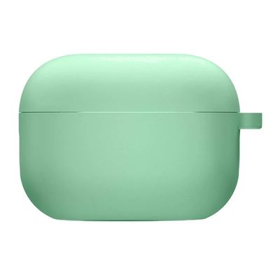 Силіконовий футляр з мікрофіброю для навушників Airpods 4 (Мятний / Mint) 75783 75783 Чохли на навушники