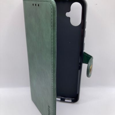 Шкіряний чохол книжка GETMAN Gallant (PU) для Samsung Galaxy A05 (Зелений) 66487 Чехол