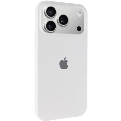 Чохол Silicone Case Full Camera Protective (AA) для Apple iPhone 17 Pro Max (6.9) (Білий / White) 00082644 Чехол