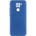 Чохол TPU GETMAN Liquid Silk Full Camera для Xiaomi Redmi Note 9 / Redmi 10X (Синій / Midnight Blue) 73806 Чехол