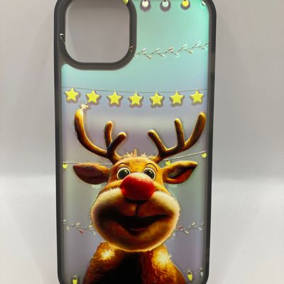 Чохол WAVE Snowy animals Matte Gradient (Nprint) iPhone 14 (deer (black)) 1325 1325* 1325 Чехол