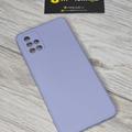 Чохол Samsung A71 Silicone cover light purple 9928 Китай