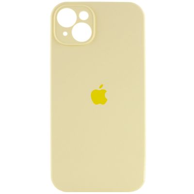 Чохол Silicone Case Full Camera Protective (AA) для Apple iPhone 13 (6.1) (Жовтий / Mellow Yellow)* Чехол