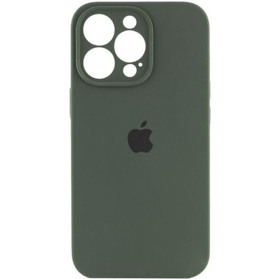 Чохол Silicone Case Full Camera Protective (AA) для Apple iPhone 13 Pro Max (6.7) (Зелений / Cyprus Green)* Чехол