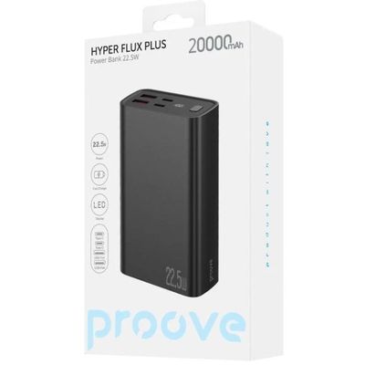 Портативна Батарея  Hyper Flux Plus 22.5W 20000mAh (black) 62041 Proove