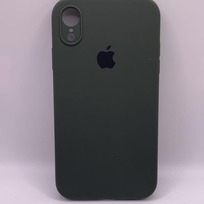 Чохол Silicone Case Square Full Camera Protective (AA) для Apple iPhone XR (6.1) (Зелений / Cyprus Green) 40233 40233 Чехол