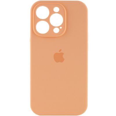 Чохол Silicone Case Full Camera Protective (AA) для Apple iPhone 12 Pro Max (6.7) (Помаранчевий / Cantaloupe)* Чехол