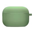 Силіконовий футляр з мікрофіброю для навушників Airpods 4 (Зелений / Pine Needle) 75783 Чохли на навушники