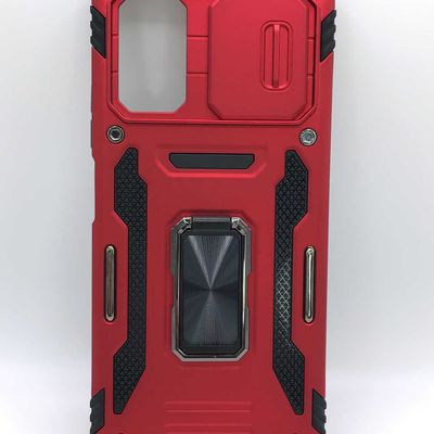 Ударопрочный чехол Camshield Army Ring для Xiaomi Poco X4 Pro 5G (Красный / Red) Китай