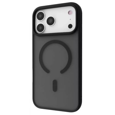 TPU+PC чохол Metal Buttons with MagSafe для iPhone 17 (black) 64343 Чехол