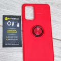 TPU чехол Deen ColorRing под магнитный держатель (opp) для Samsung Galaxy A72 4G / A72 5G (Красный / Красный) 42289 Китай