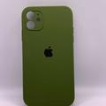 Чохол Silicone Case Square Full Camera Protective (AA) для Apple iPhone 11 (6.1) (Зелений / Dark Olive) 00040234 Чехол