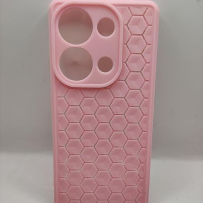 Чохол TPU Honeycomb для Xiaomi Redmi Note 13 Pro 4G / Poco M6 Pro 4G (Рожевий / Light pink) 72201 72201