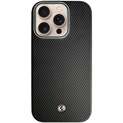 Чохол PC+Leather SGP with MagSafe для Apple iPhone 16 Pro Max (6.9) (Black) 74201 74201
