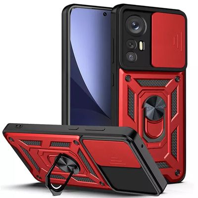 Ударостійкий чохол Camshield Serge Ring для Xiaomi 12T / 12T Pro (Червоний) 57282 Чехол