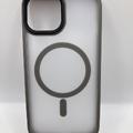 TPU+PC чохол Metal Buttons with MagSafe Colorful для Apple iPhone 15 (6.1) (Сірий) 65601 65601* Чехол