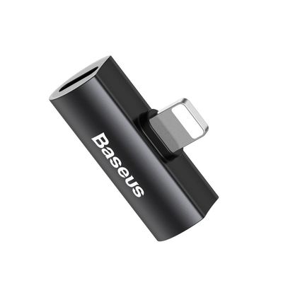 Перехідник AUX  L46 Lightning to Lightning + Lightning (black) 22663 22663 Baseus