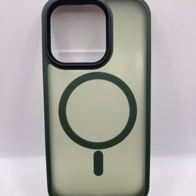 TPU+PC чохол Metal Buttons with MagSafe Colorful для Apple iPhone 14 Pro (6.1) (Зелений) 64754 64754* 64754 Чехол