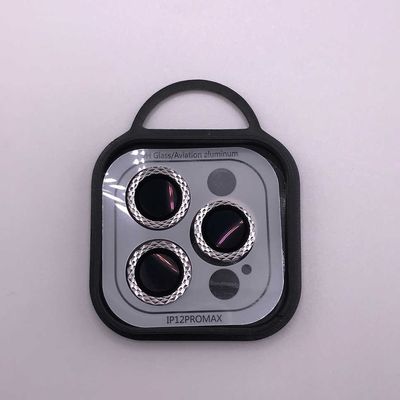 Захисне скло Metal Shine на камеру (в упак.) для Apple iPhone 12 Pro Max (Срібний / Silver) 62929 Стекло