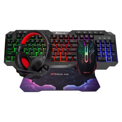Набір Gaming Combo 4-in-1 XTRIKE ME CMX-415 UA Layot (Keyboard UA розкладка/Headset/Mouse/Mousepad) 17574