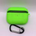Силіконовий футляр з мікрофіброю для навушників Airpods Pro (Салатовий / Neon green) 39443 Чохли на навушники