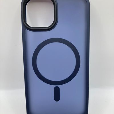 TPU+PC чохол Metal Buttons with MagSafe Colorful для Apple iPhone 13 (6.1) (Синій) 64996 64996 Чехол
