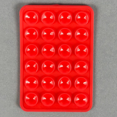 e (3M килимок липучка) (Червоний) 53809 Силіконова тримач-присоска телефону Sticker Side Silicon