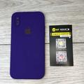 Чохол Silicone Case Square Full Camera Protective (AA) для Apple iPhone XS / X (5.8) (Фіолетовий / Ultra Violet) 40231* Чехол