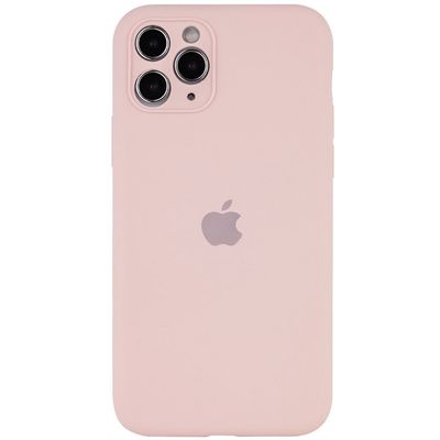 Чохол Silicone Case Full Camera Protective (AA) для Apple iPhone 12 Pro Max (6.7) (Рожевий / Chalk Pink)* Чехол