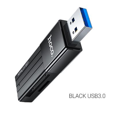 Card Reader  HB20 Mindful 2-в-1 USB3.0 (Чорний) 25235 Hoco