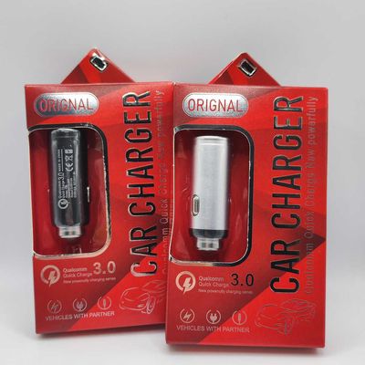 АЗУ USB блочек Car Charch 2.4A 12/24V 1USB T05 Metall Quick Charge 3.0 чорний 11474  11474 Китай