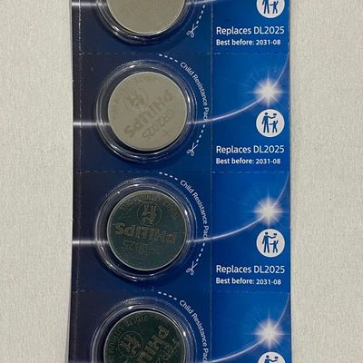 Батарейки CR2025 Philips по 5 шт./цена за 1 бат. 21628 Китай