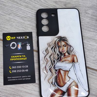 TPU+PC чохол Prisma Ladies для Samsung Galaxy S21 FE (White) 53839  53839 53839* Чехол
