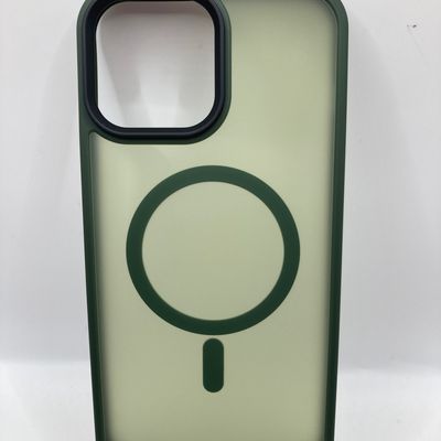 TPU+PC чохол Metal Buttons with MagSafe Colorful для Apple iPhone 13 Pro Max (6.7) (Зелений) 64998 64998 Чехол
